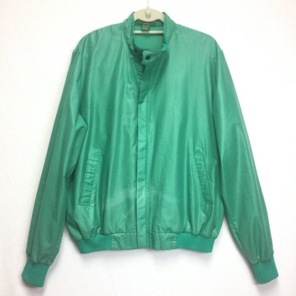 Munsingwear‎ green windbreaker jacket L